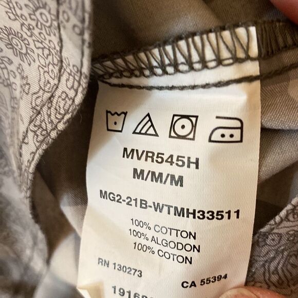 Wrangler retro premium white gray paisley pockets buttons 100% cotton brand new - Picture 5 of 6